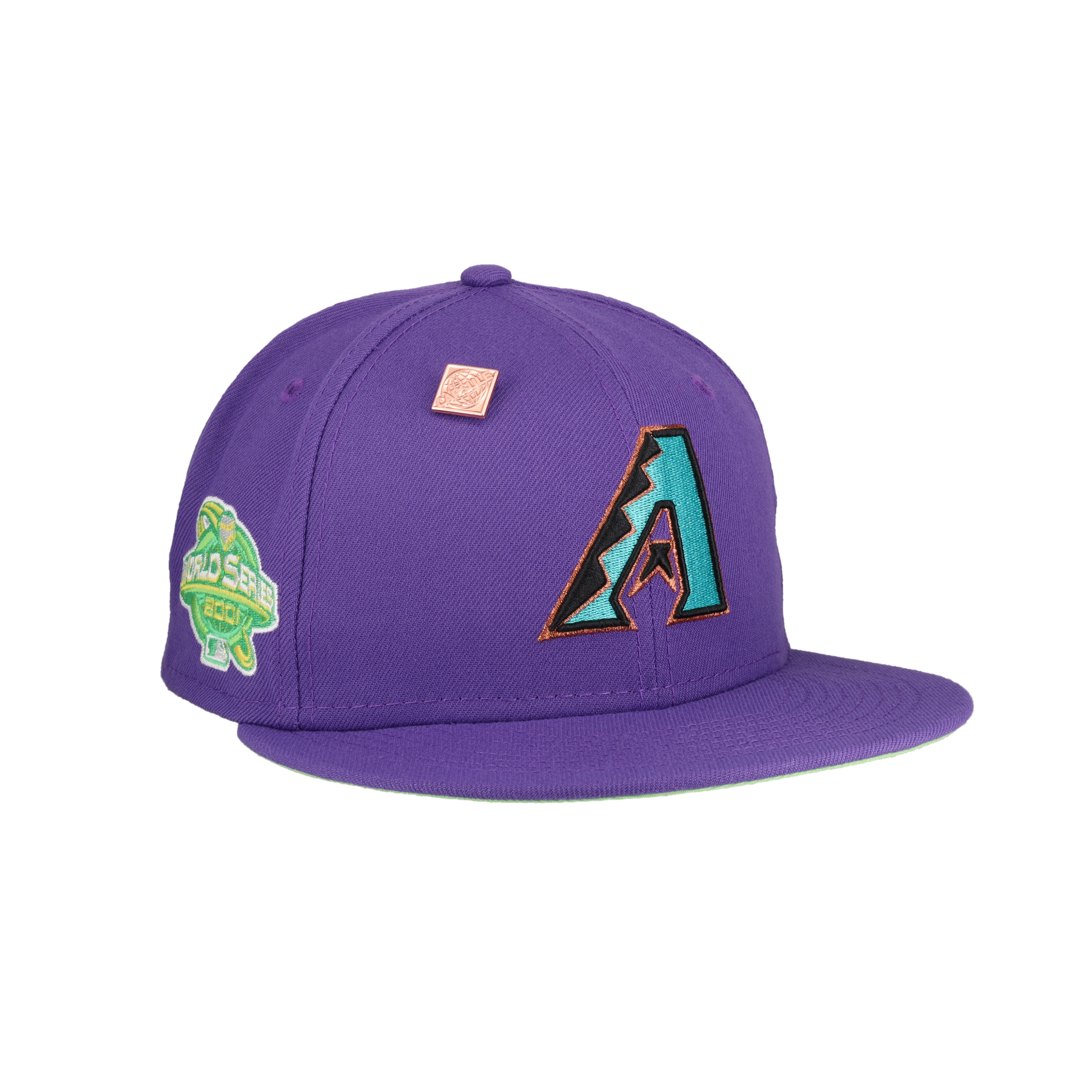 Arizona Diamondbacks Citrus Pop 2001 World Series Patch Fitted Hat