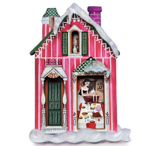 Dinner at Home Holiday Brooch by Laliblue by Quirks! at Shirley Shoppe