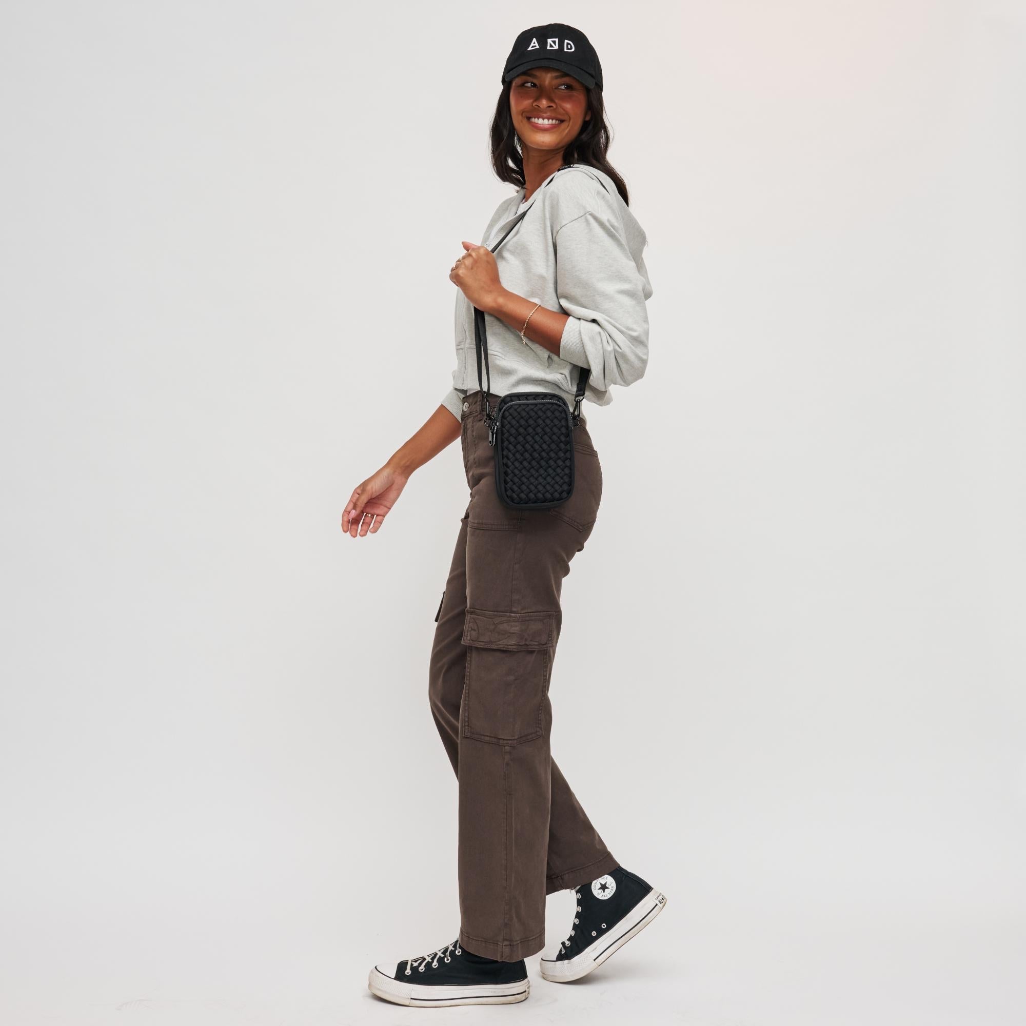 Divide & Conquer - Woven Neoprene Crossbody by Sol and Selene at Shirley Shoppe