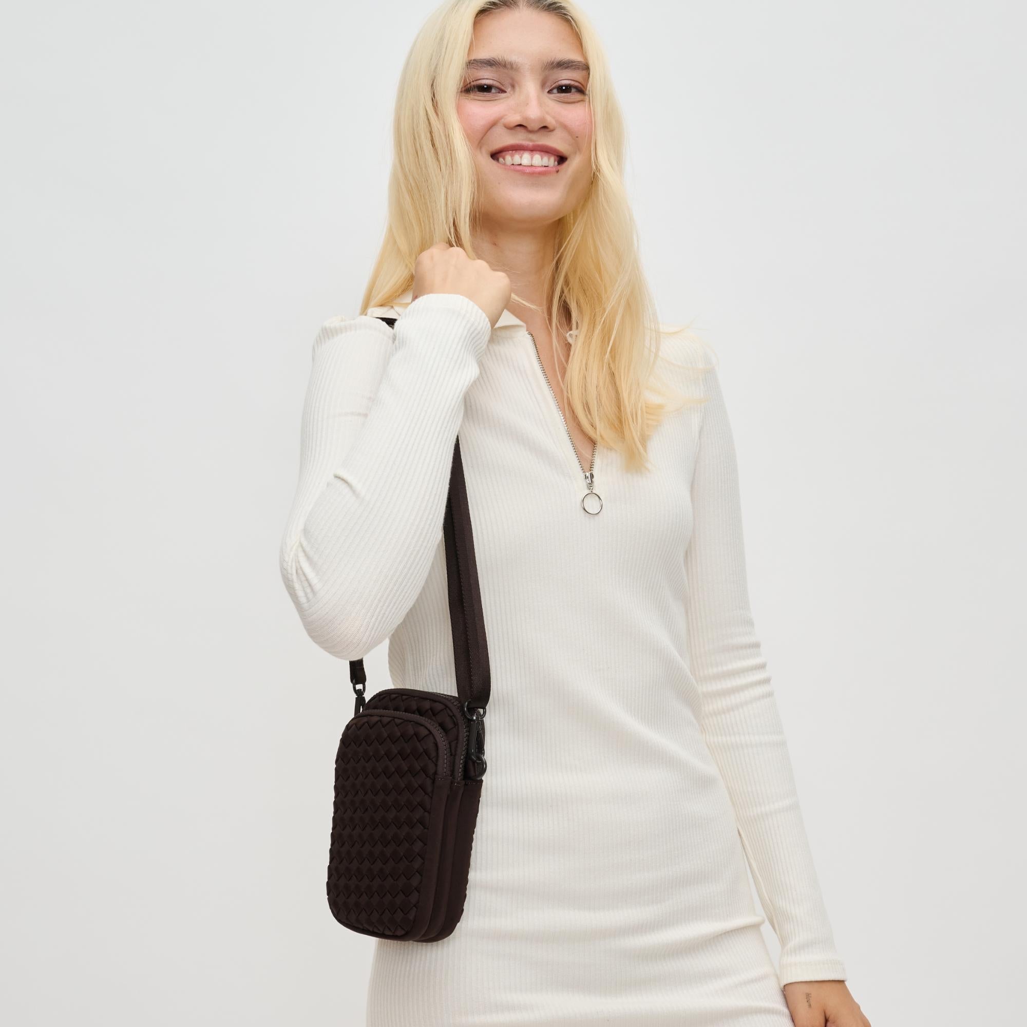Divide & Conquer - Woven Neoprene Crossbody by Sol and Selene at Shirley Shoppe