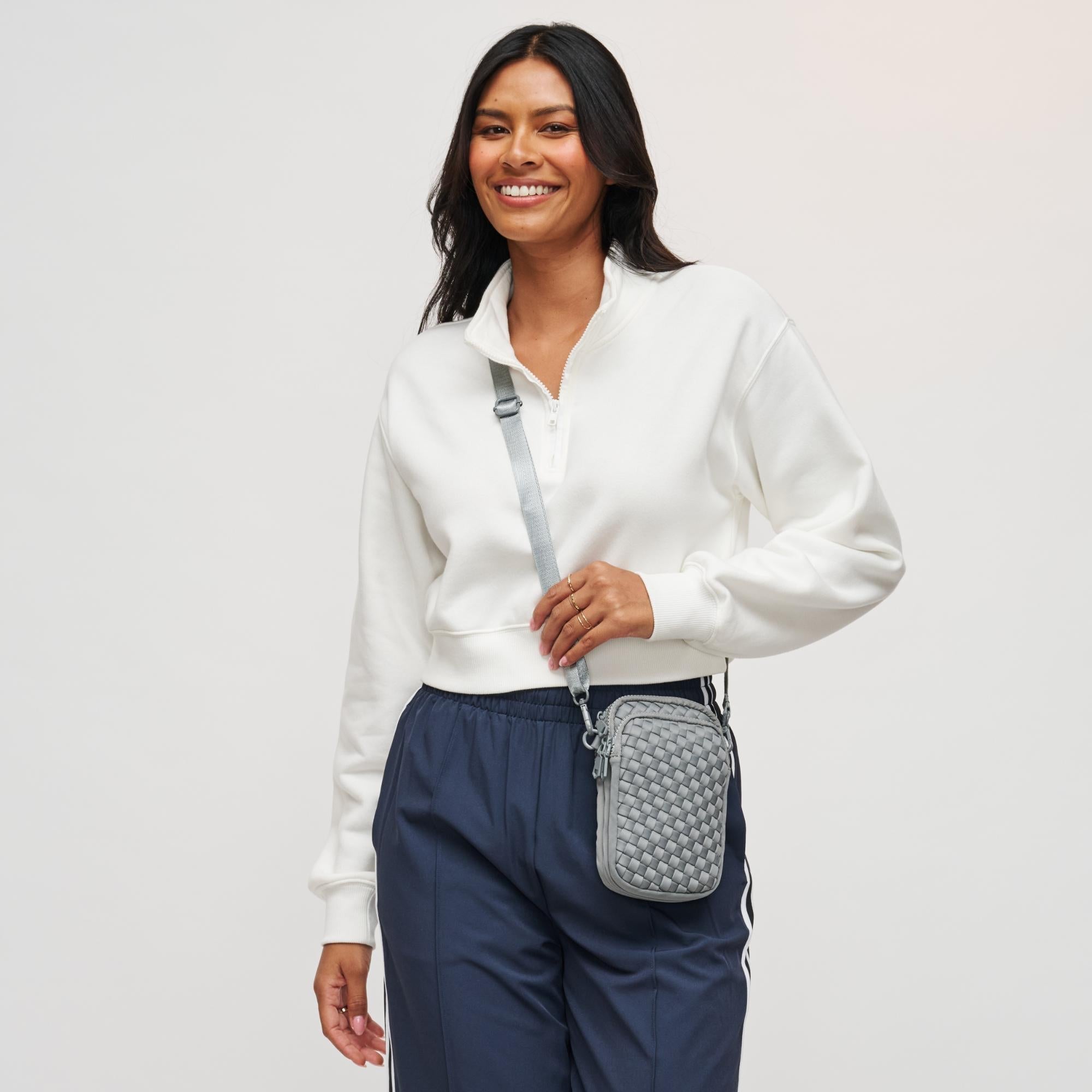 Divide & Conquer - Woven Neoprene Crossbody by Sol and Selene at Shirley Shoppe