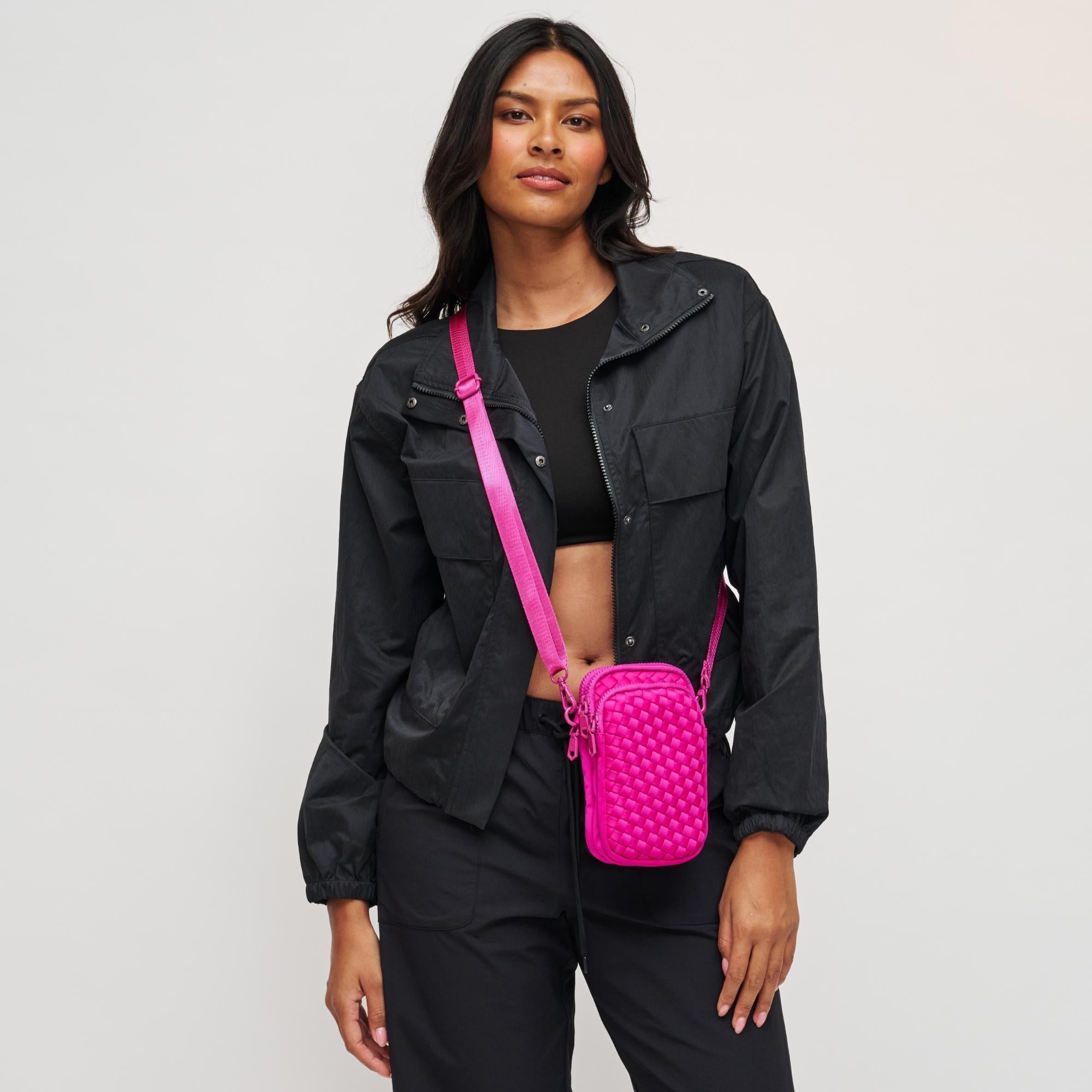 Divide & Conquer - Woven Neoprene Crossbody by Sol and Selene at Shirley Shoppe