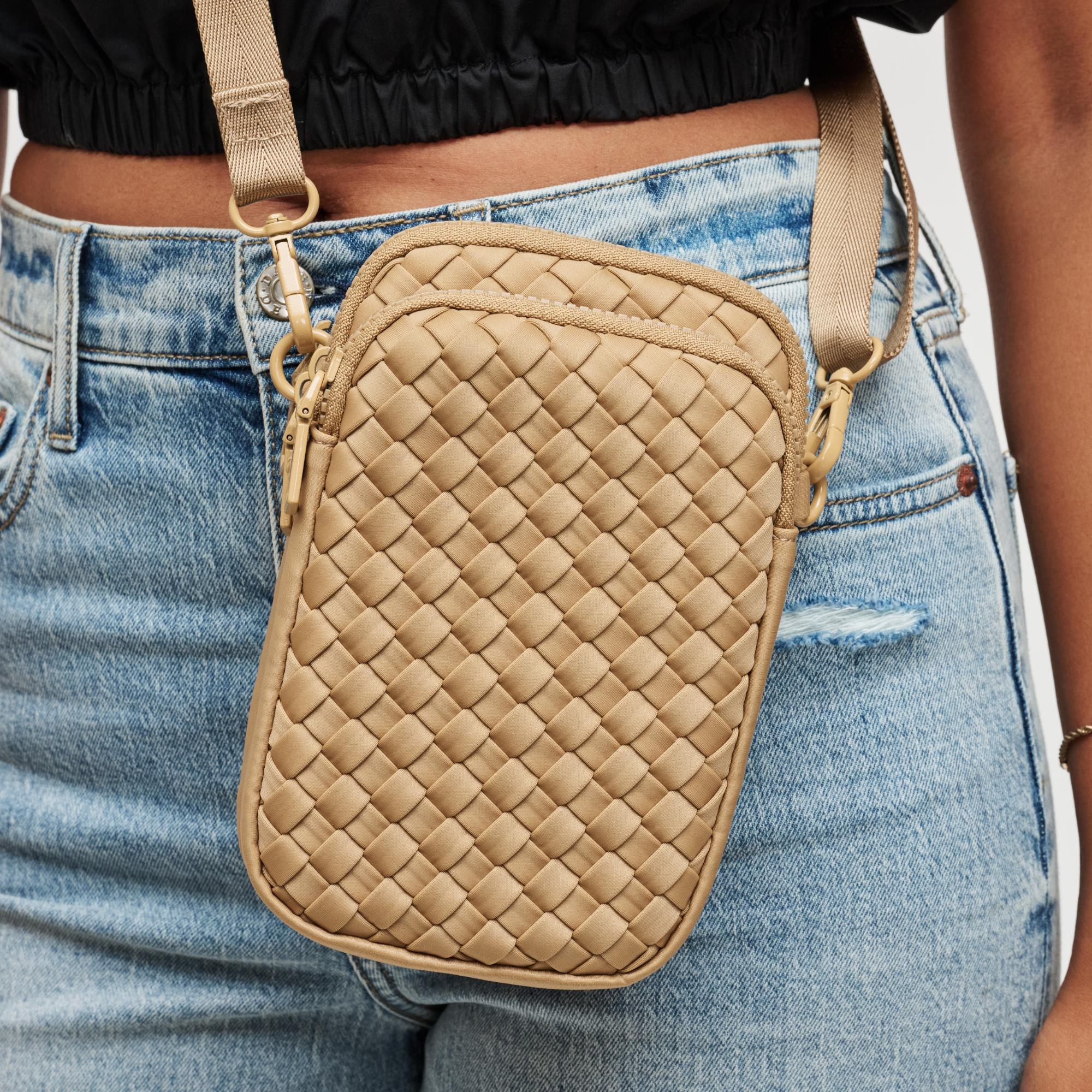 Divide & Conquer - Woven Neoprene Crossbody by Sol and Selene at Shirley Shoppe