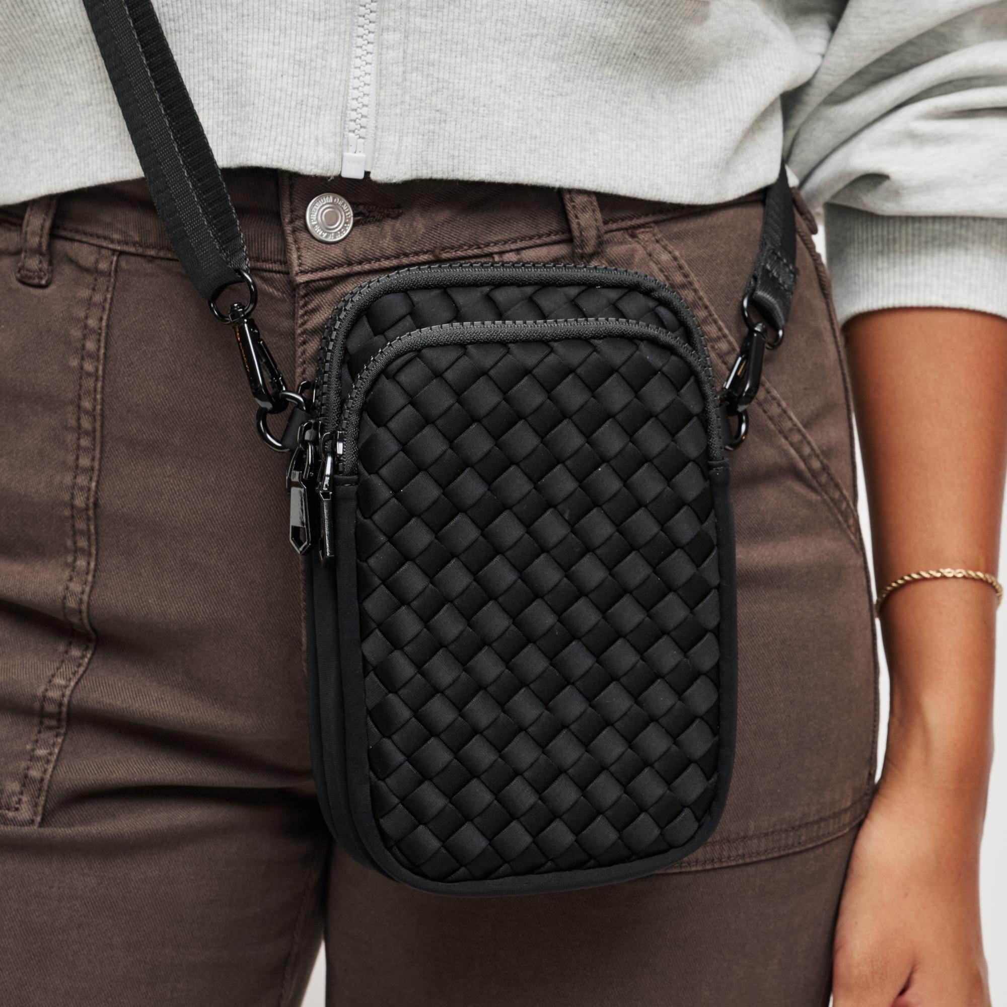 Divide & Conquer - Woven Neoprene Crossbody by Sol and Selene at Shirley Shoppe