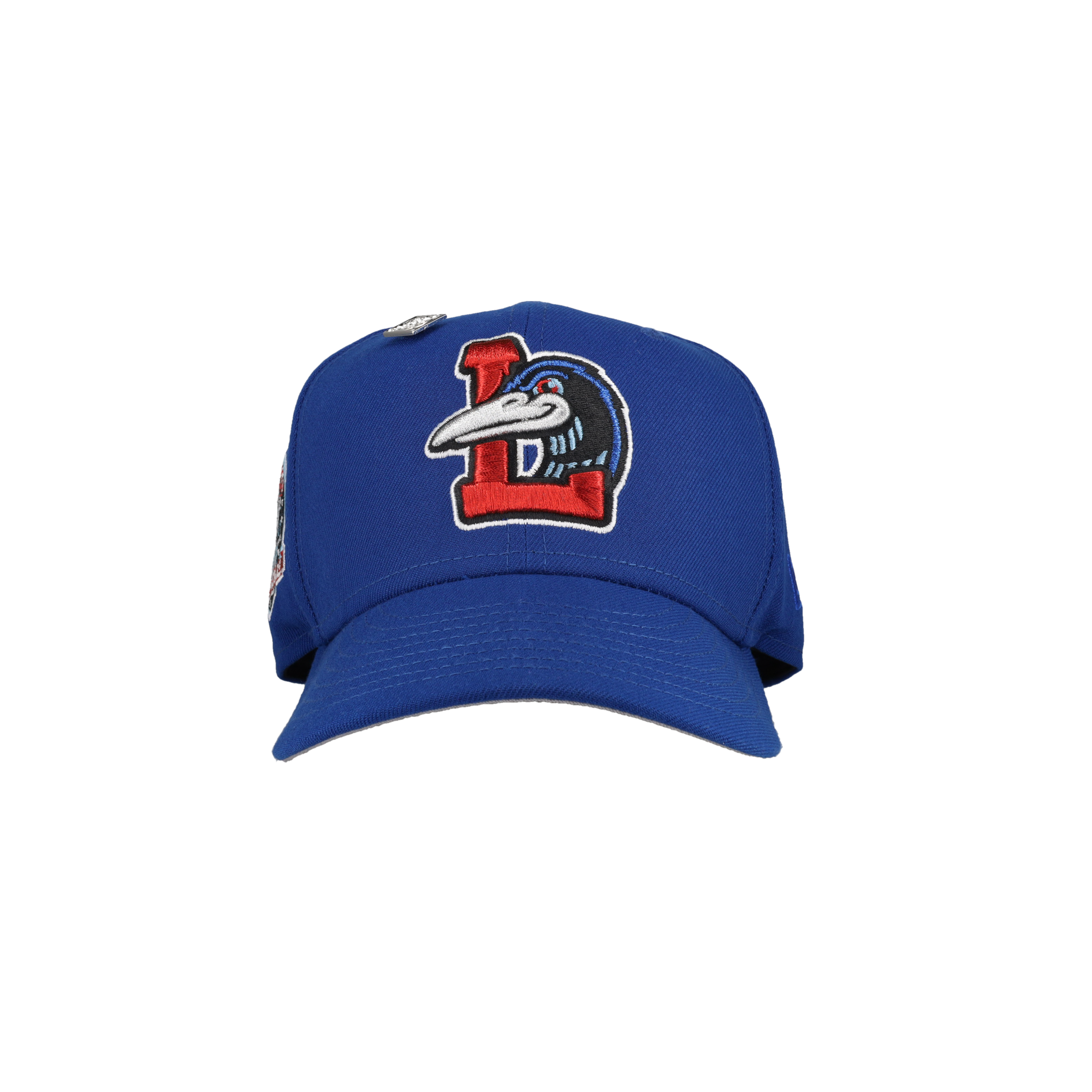 Great Lakes Loons Blue 60th Anniversary Patch 59Fifty Fitted Hat