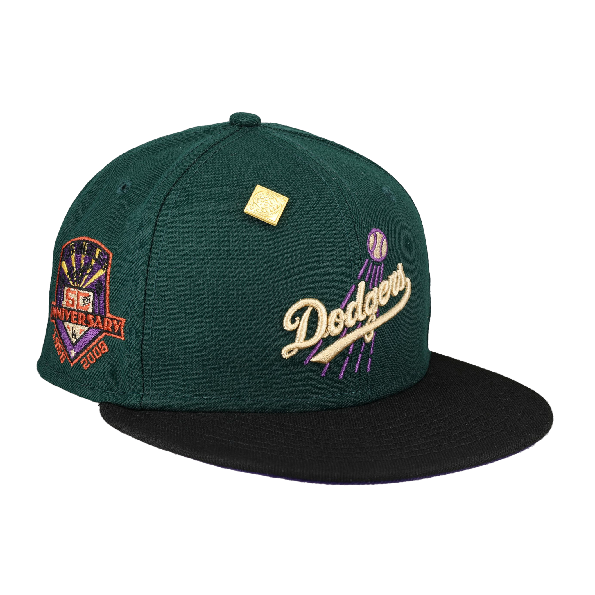 Brooklyn Dodgers Green Bark Collection 50th Anniversary Fitted Hat