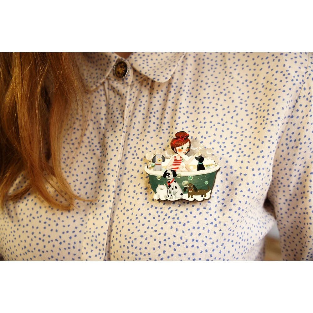 Dog Lover Brooch by Laliblue by Quirks! at Shirley Shoppe