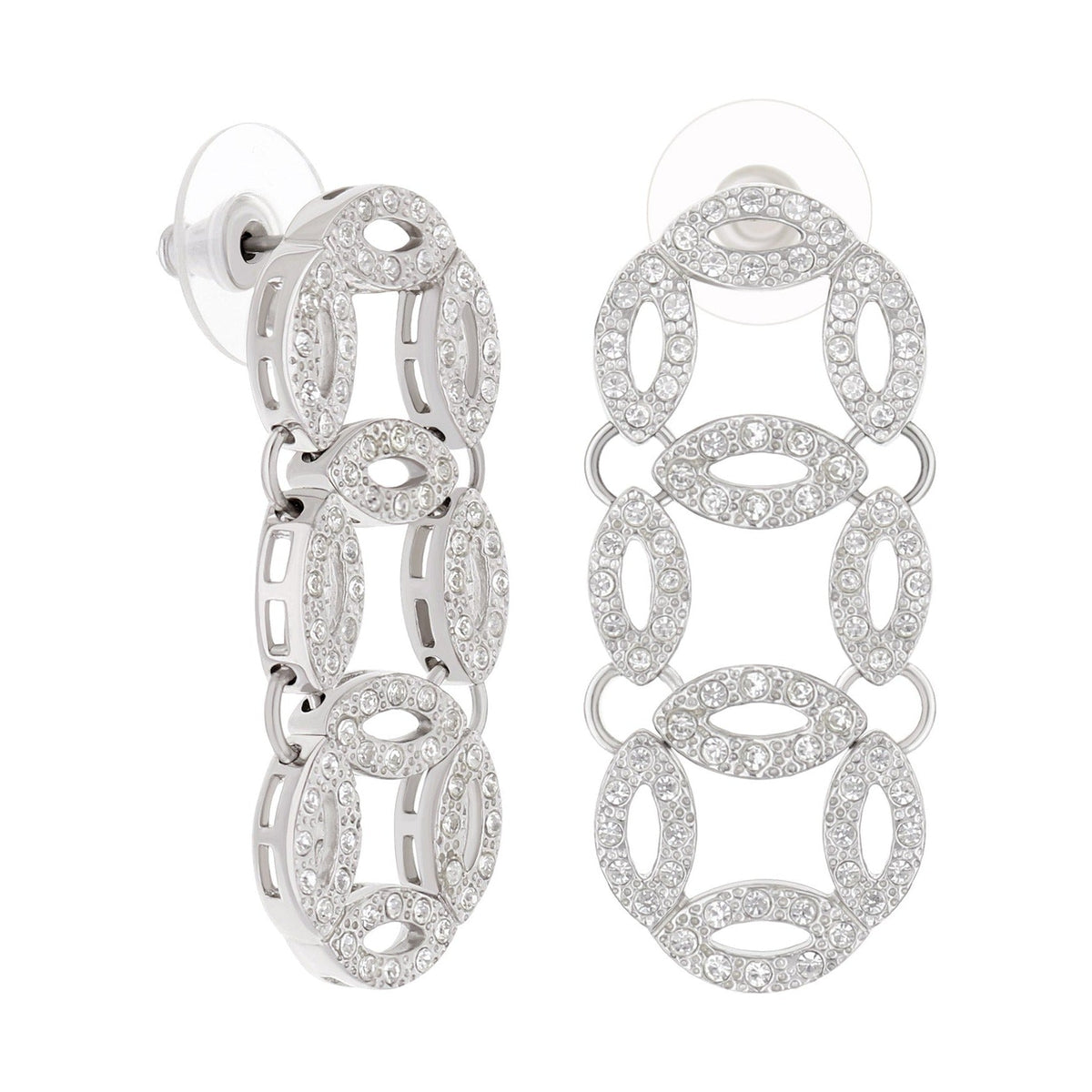 Pave Drop Earrings