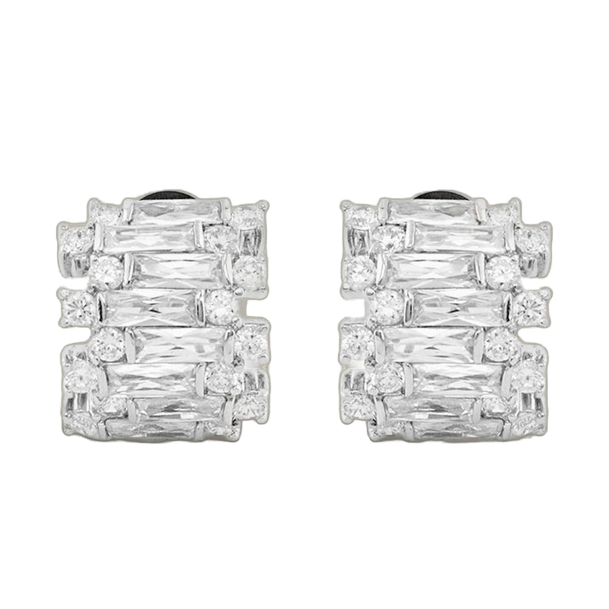 Cz Baguette Earrings