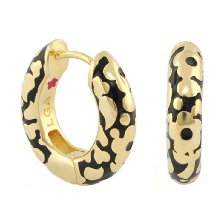 Flowers by Orly Earrings — Black Spot Huggie