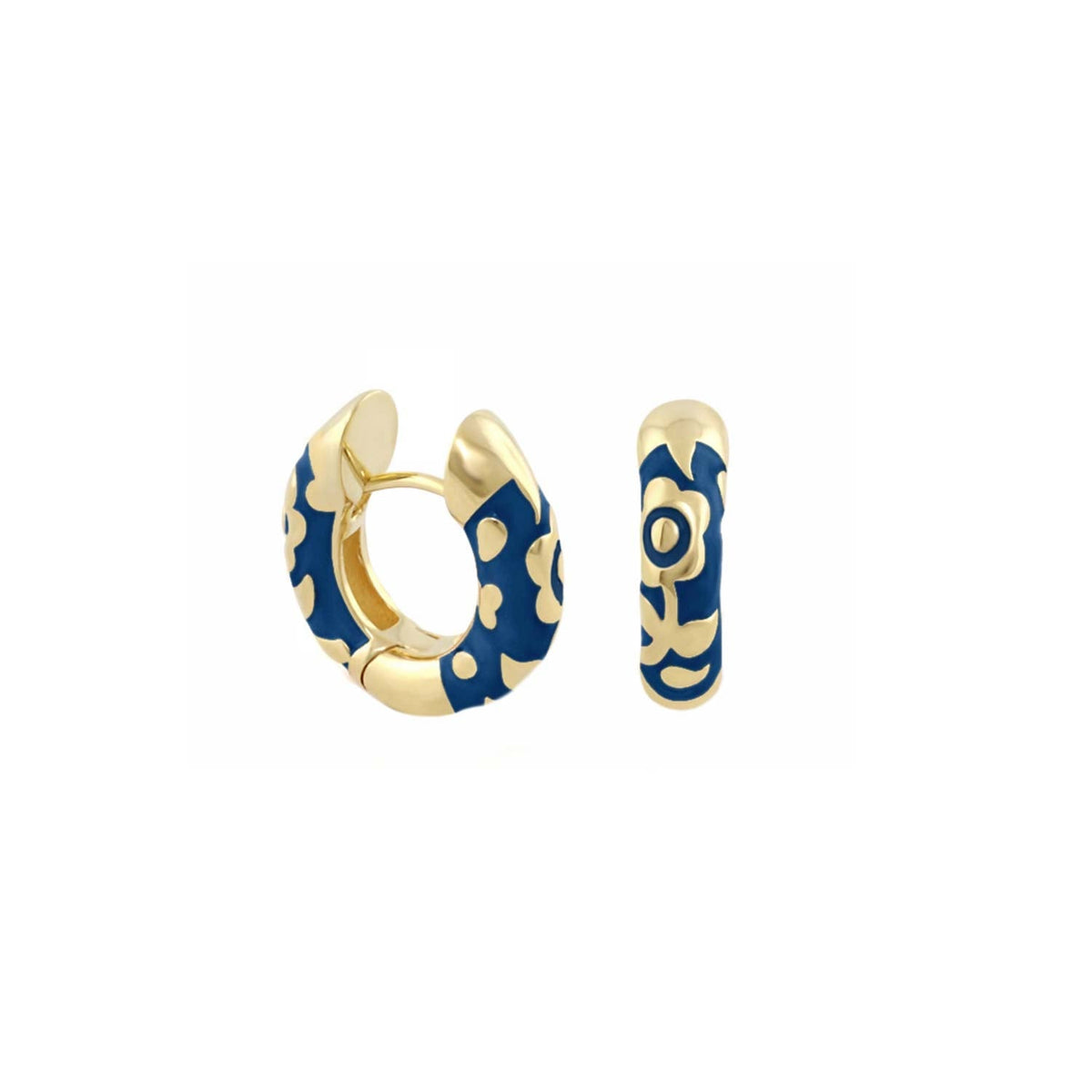 Flowers by Orly Earrings — Contrast Flower Huggie