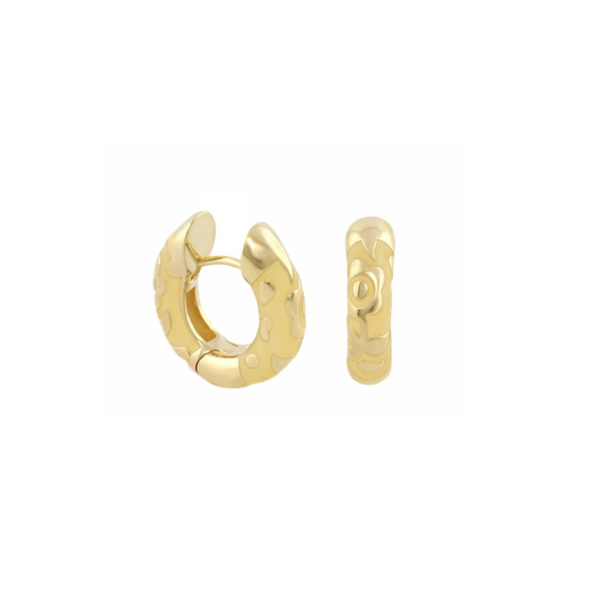 Flowers by Orly Earrings — Contrast Flower Huggie