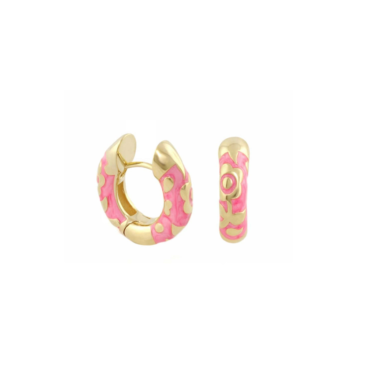 Flowers by Orly Earrings — Contrast Flower Huggie