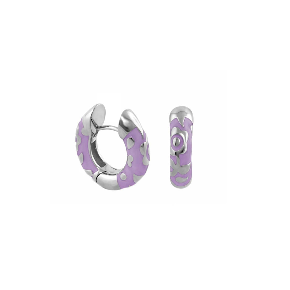 Flowers by Orly Earrings — Contrast Flower Huggie