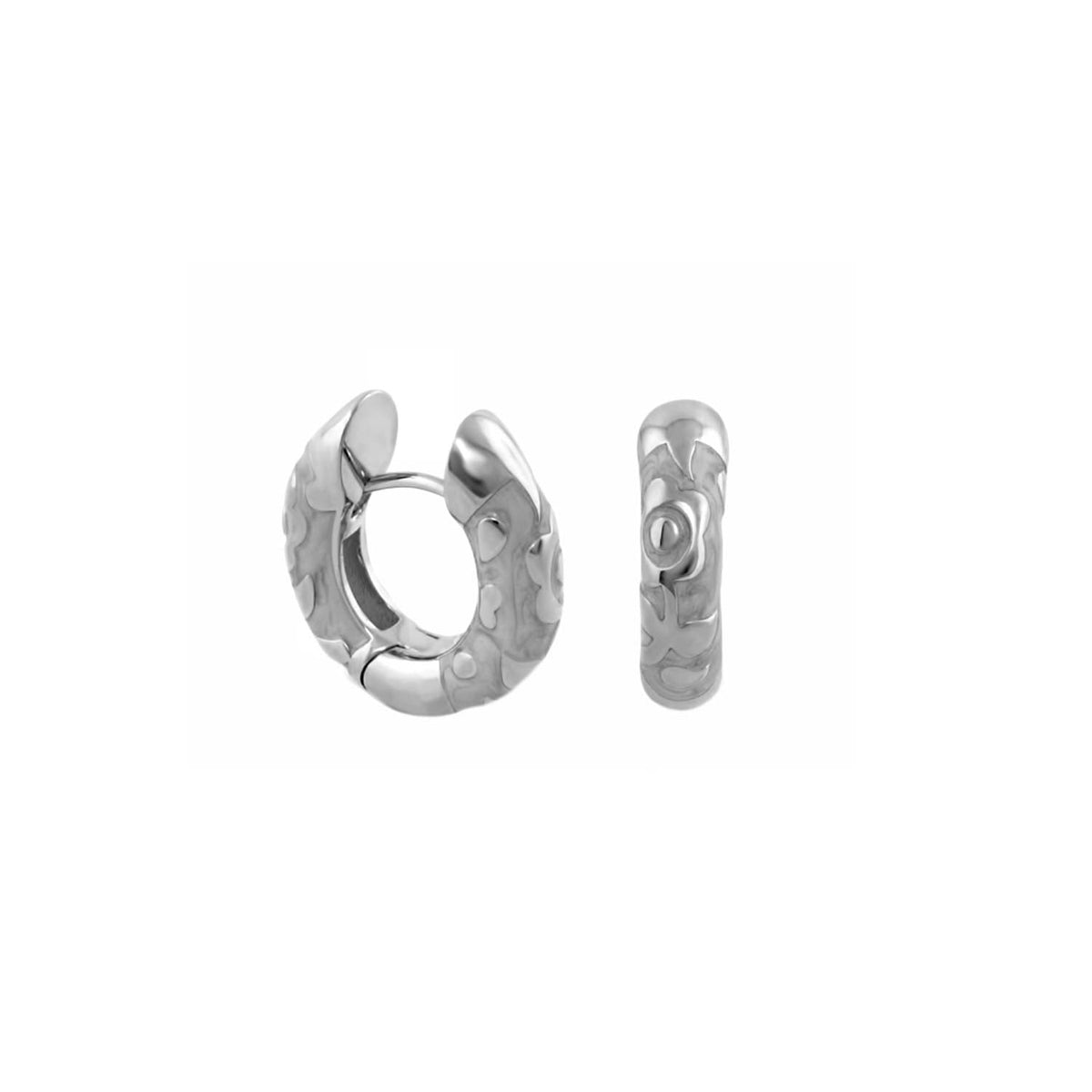 Flowers by Orly Earrings — Contrast Flower Huggie