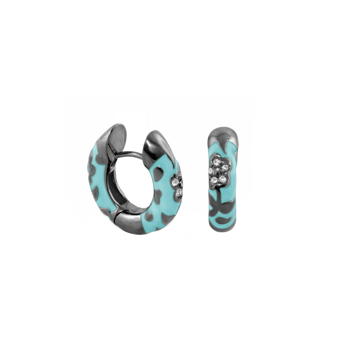 Flowers by Orly Earrings — Pavé Flower Huggie