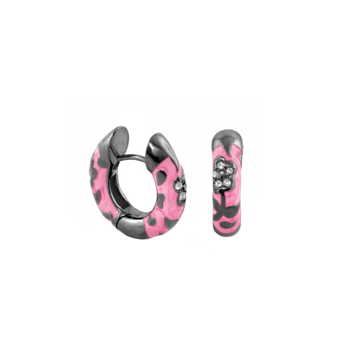 Flowers by Orly Earrings — Pavé Flower Huggie