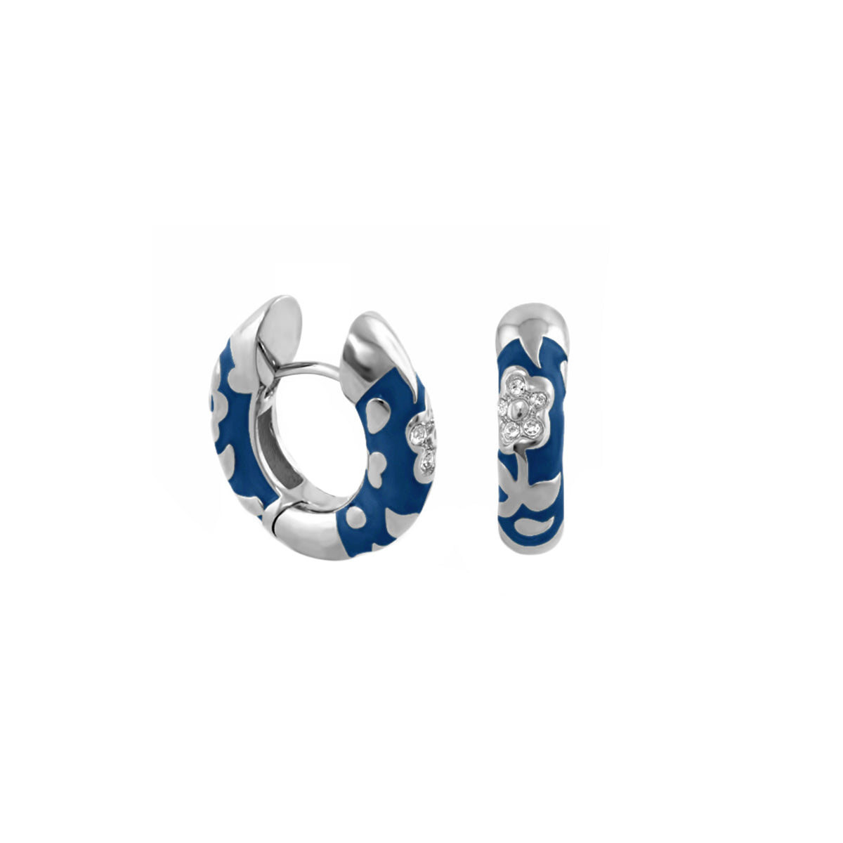 Flowers by Orly Earrings — Pavé Flower Huggie