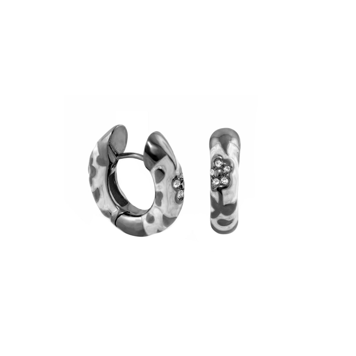 Flowers by Orly Earrings — Pavé Flower Huggie