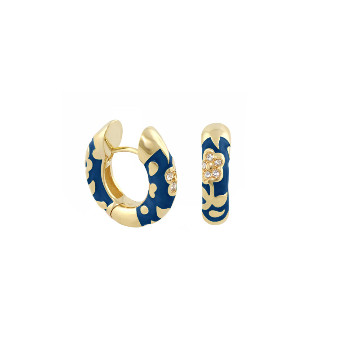 Flowers by Orly Earrings — Pavé Flower Huggie
