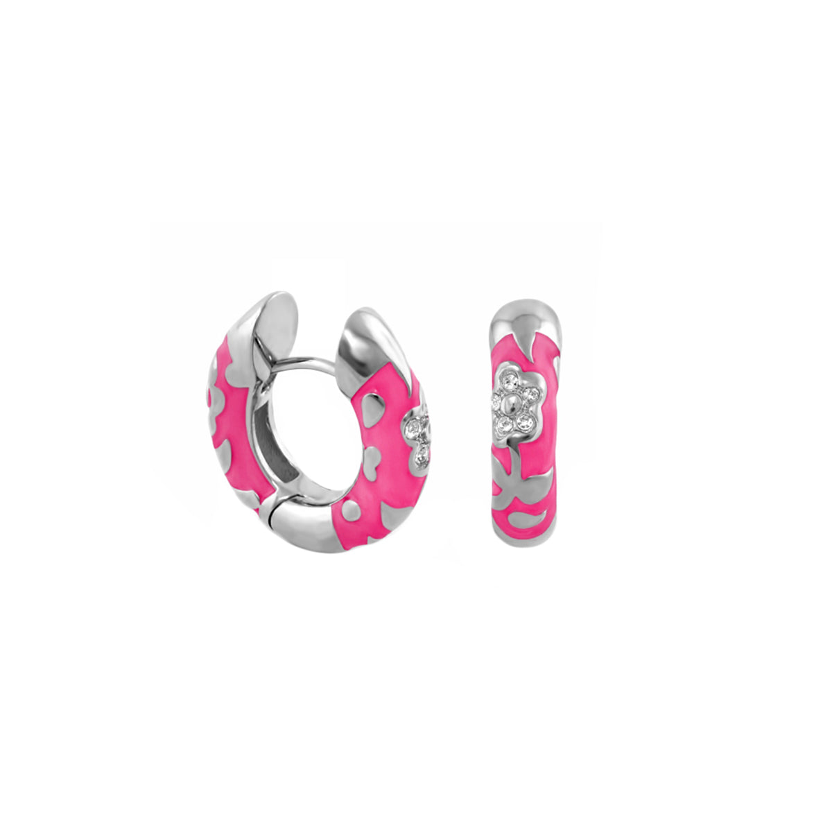 Flowers by Orly Earrings — Pavé Flower Huggie
