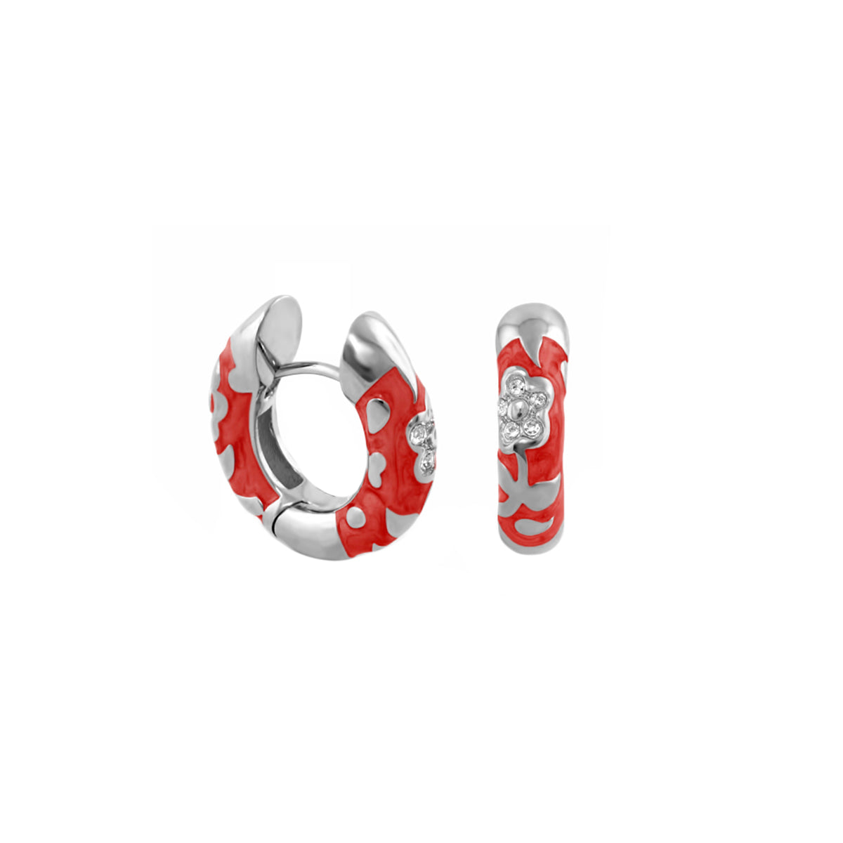 Flowers by Orly Earrings — Pavé Flower Huggie