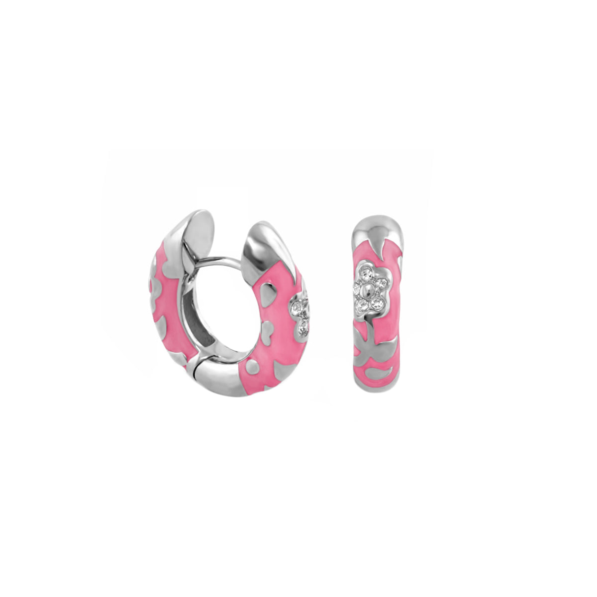 Flowers by Orly Earrings — Pavé Flower Huggie