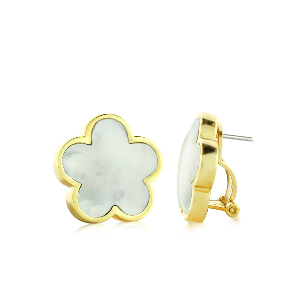 Daisy Love Earrings — Framed Flower Clip