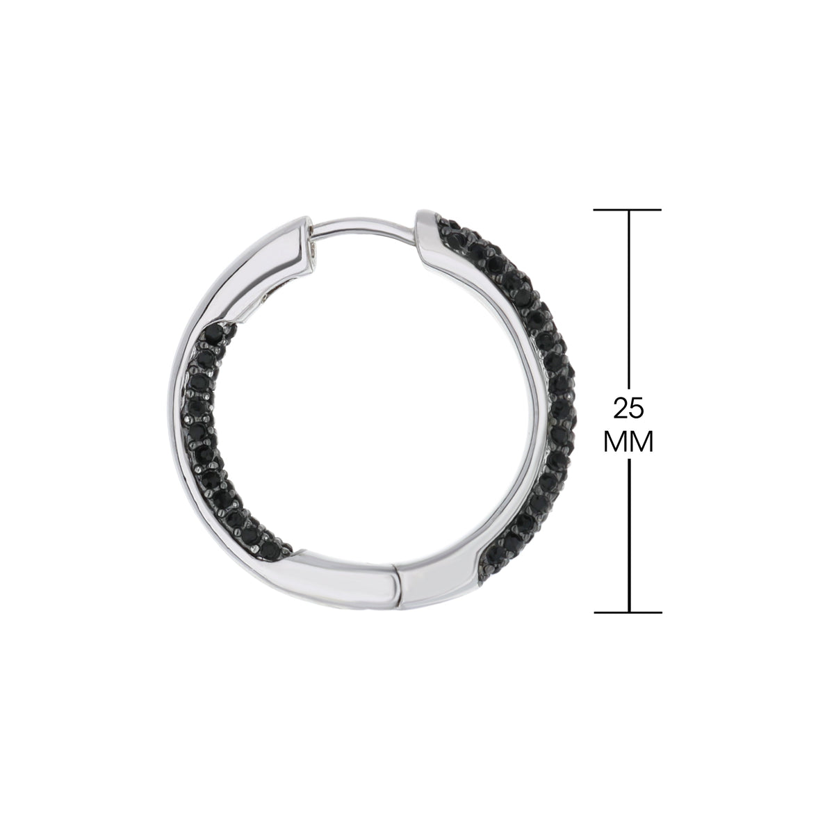 Pave Hoop Earrings