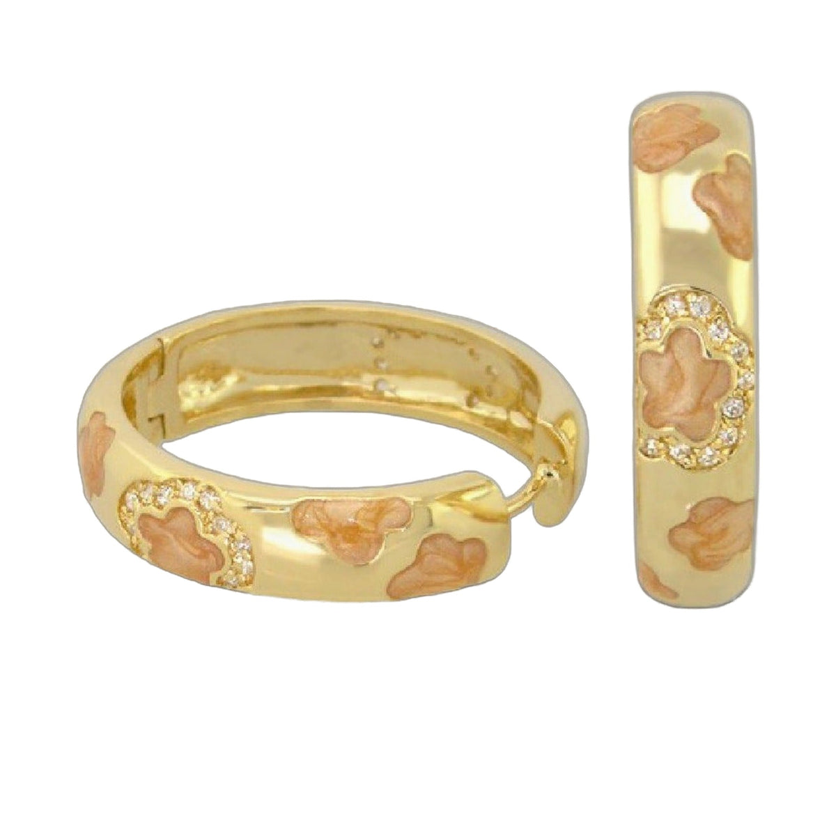 Dancing Daisy Earrings — Hand-Poured Huggie