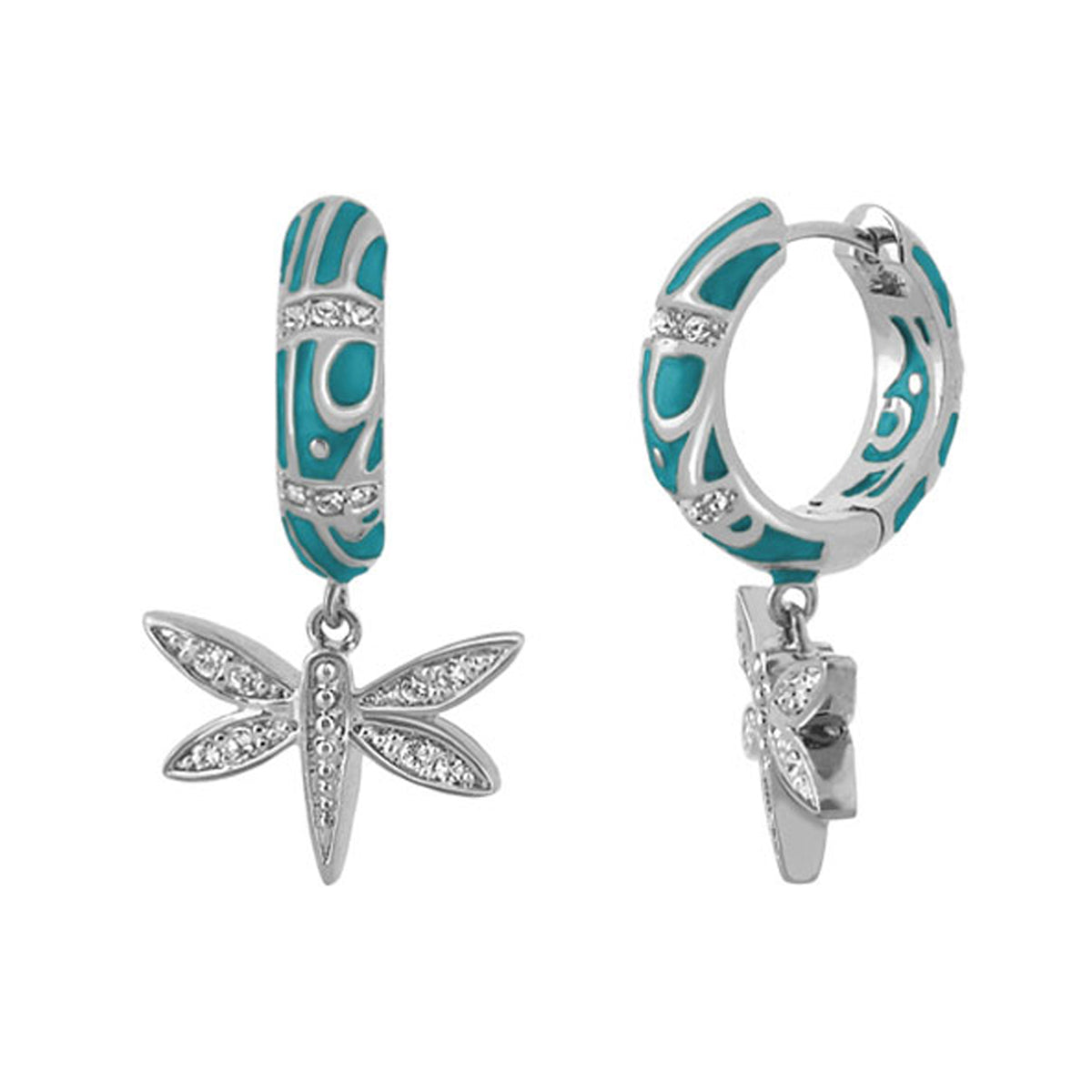 Charming 2 Earrings — Dragonfly Drop