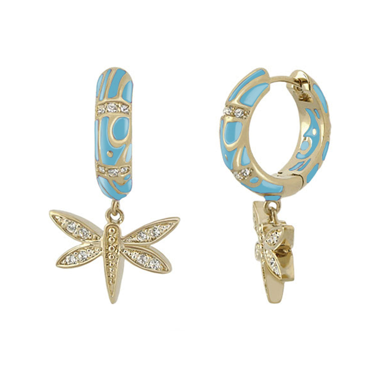 Charming 2 Earrings — Dragonfly Drop