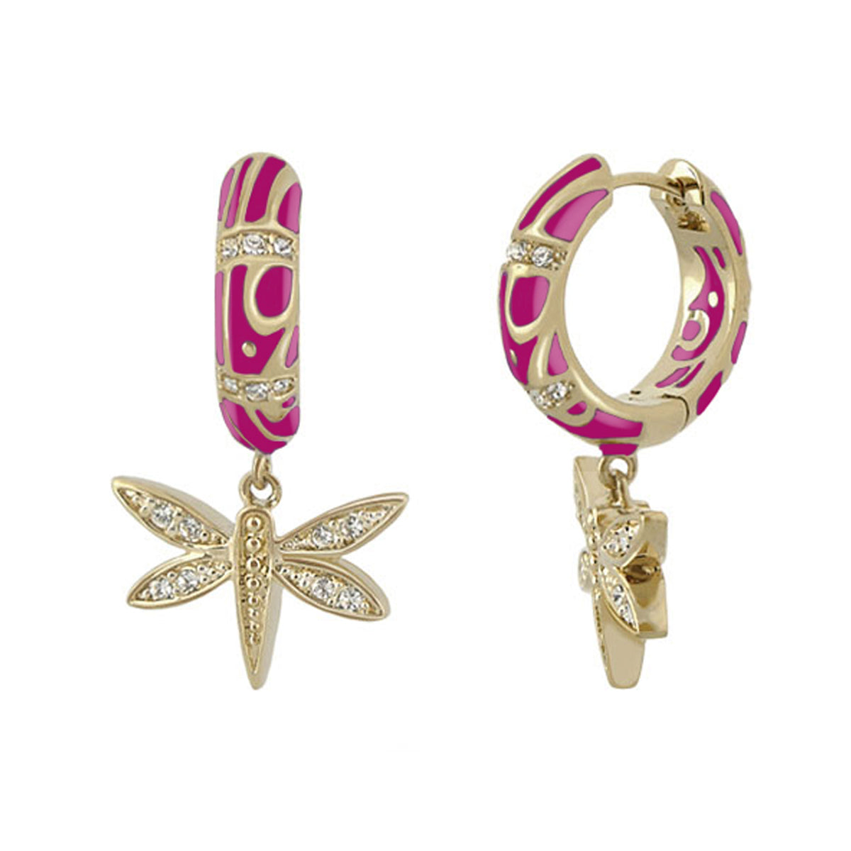 Charming 2 Earrings — Dragonfly Drop