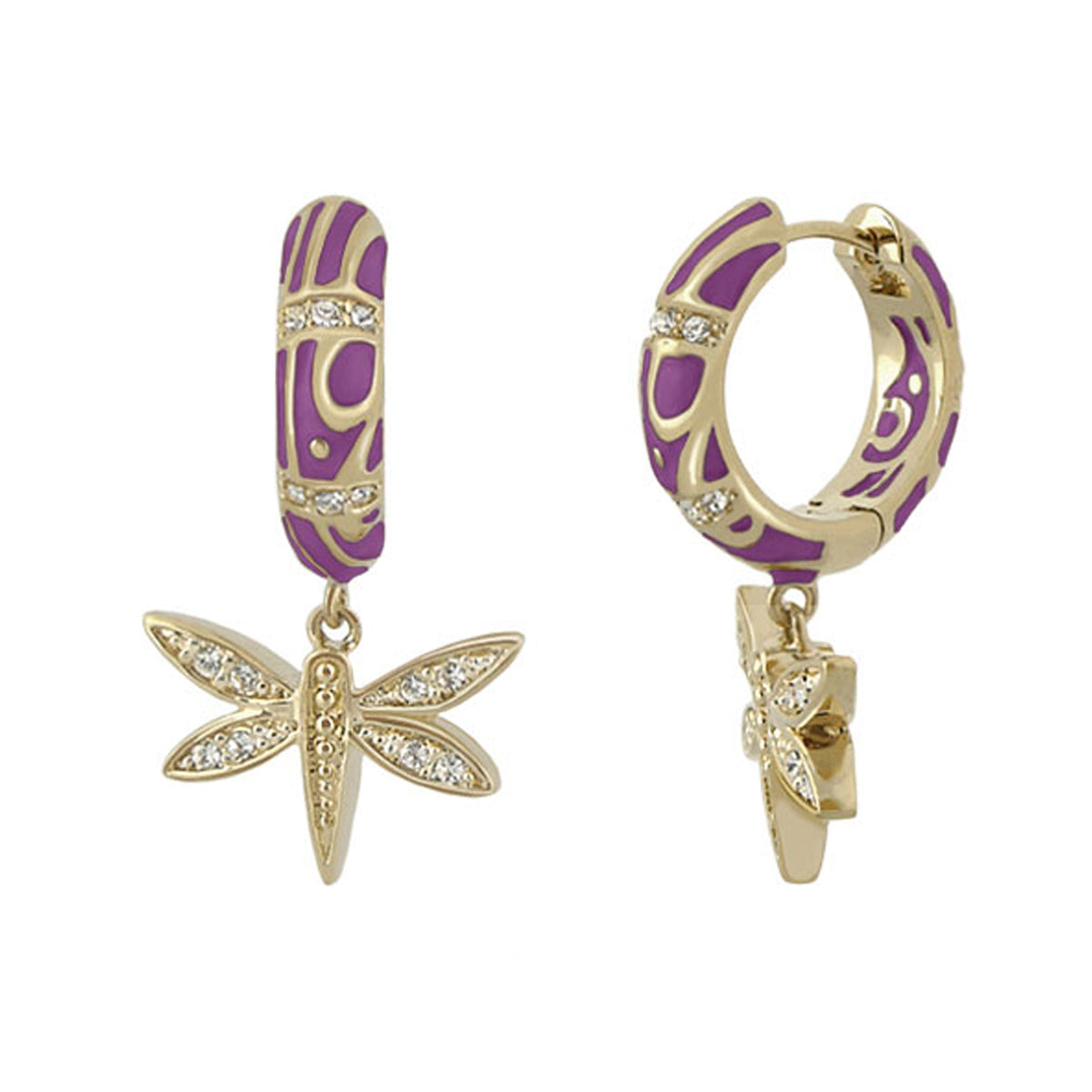 Charming 2 Earrings — Dragonfly Drop