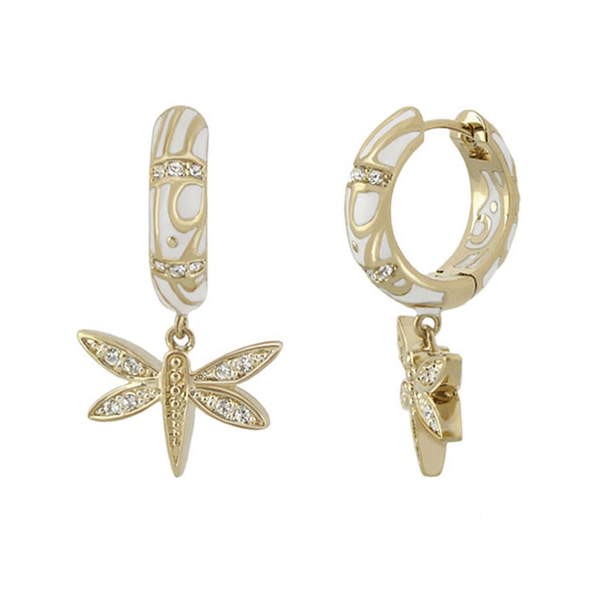 Charming 2 Earrings — Dragonfly Drop