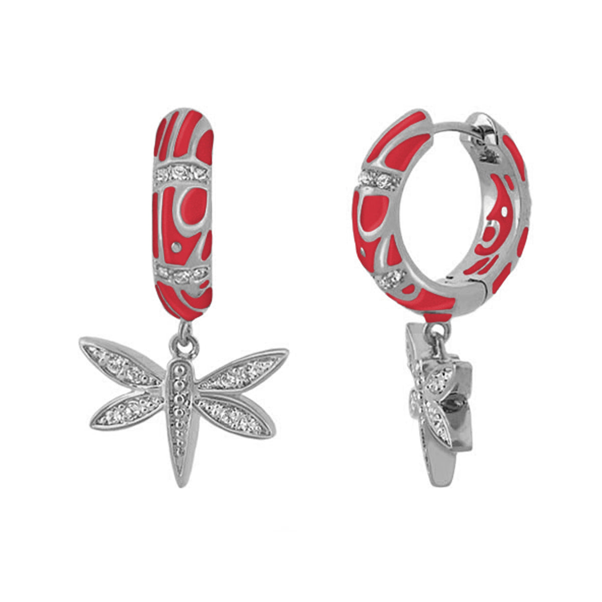 Charming 2 Earrings — Dragonfly Drop
