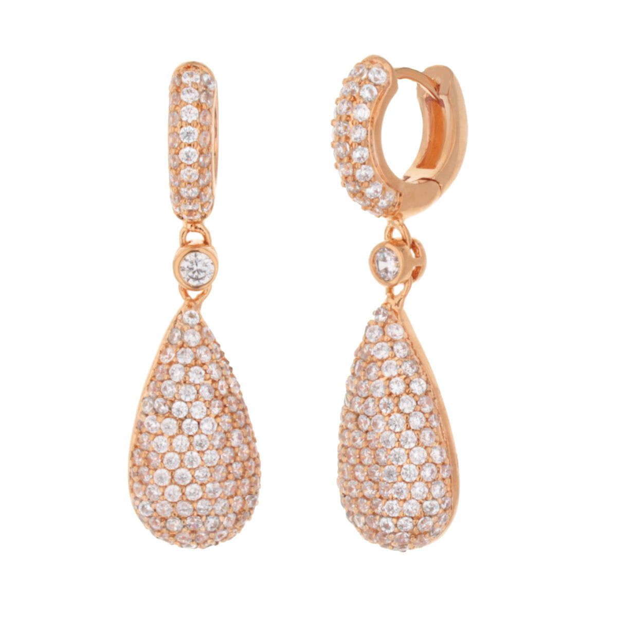 Glamour Pave Drop Earrings