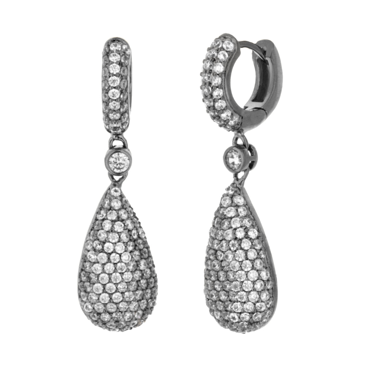 Glamour Pave Drop Earrings