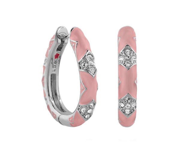 Stackable Fiesta Earrings — Pavé Station Hoop