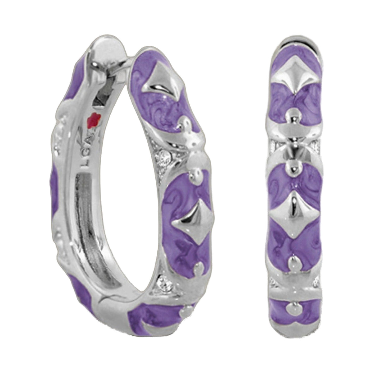 Stackable Fiesta Earrings — Studded Hoop