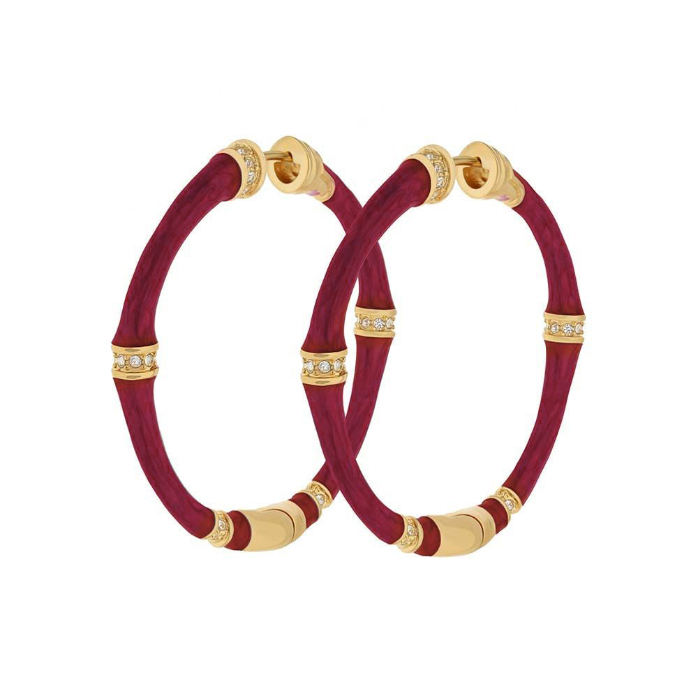 Bamboo Earrings — Hoop