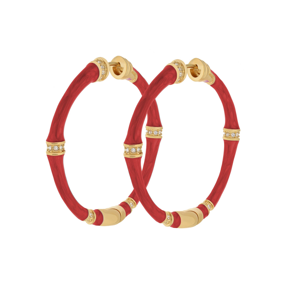 Bamboo Earrings — Hoop