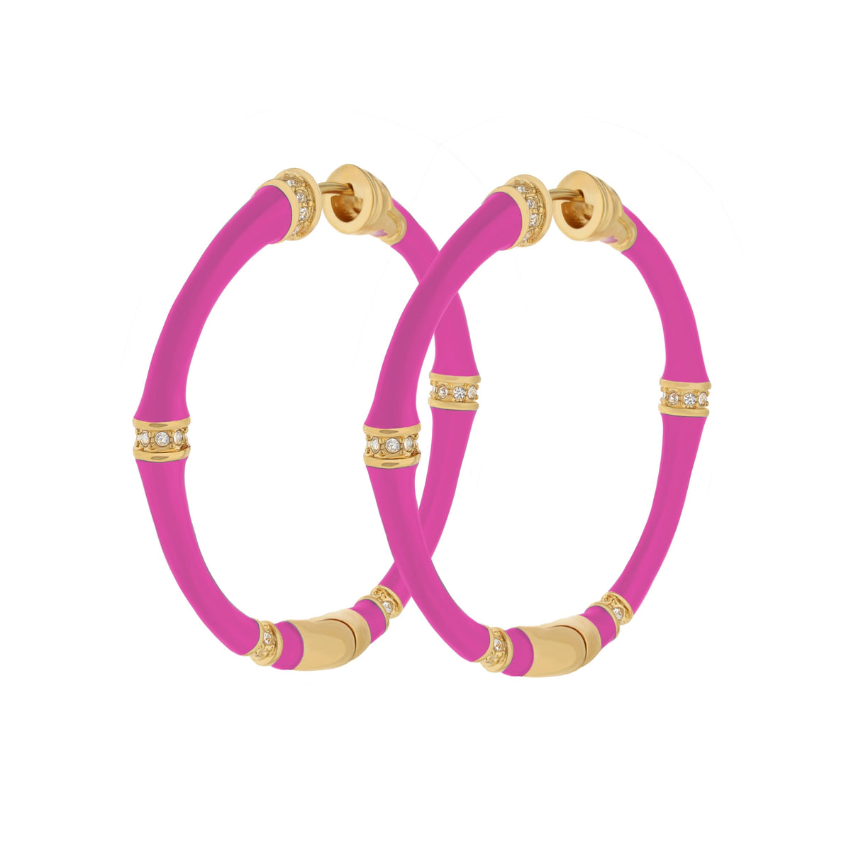 Bamboo Earrings — Hoop