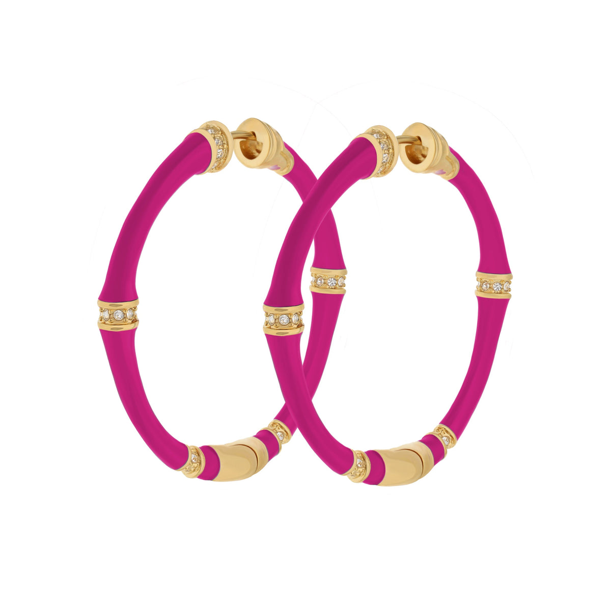Bamboo Earrings — Hoop