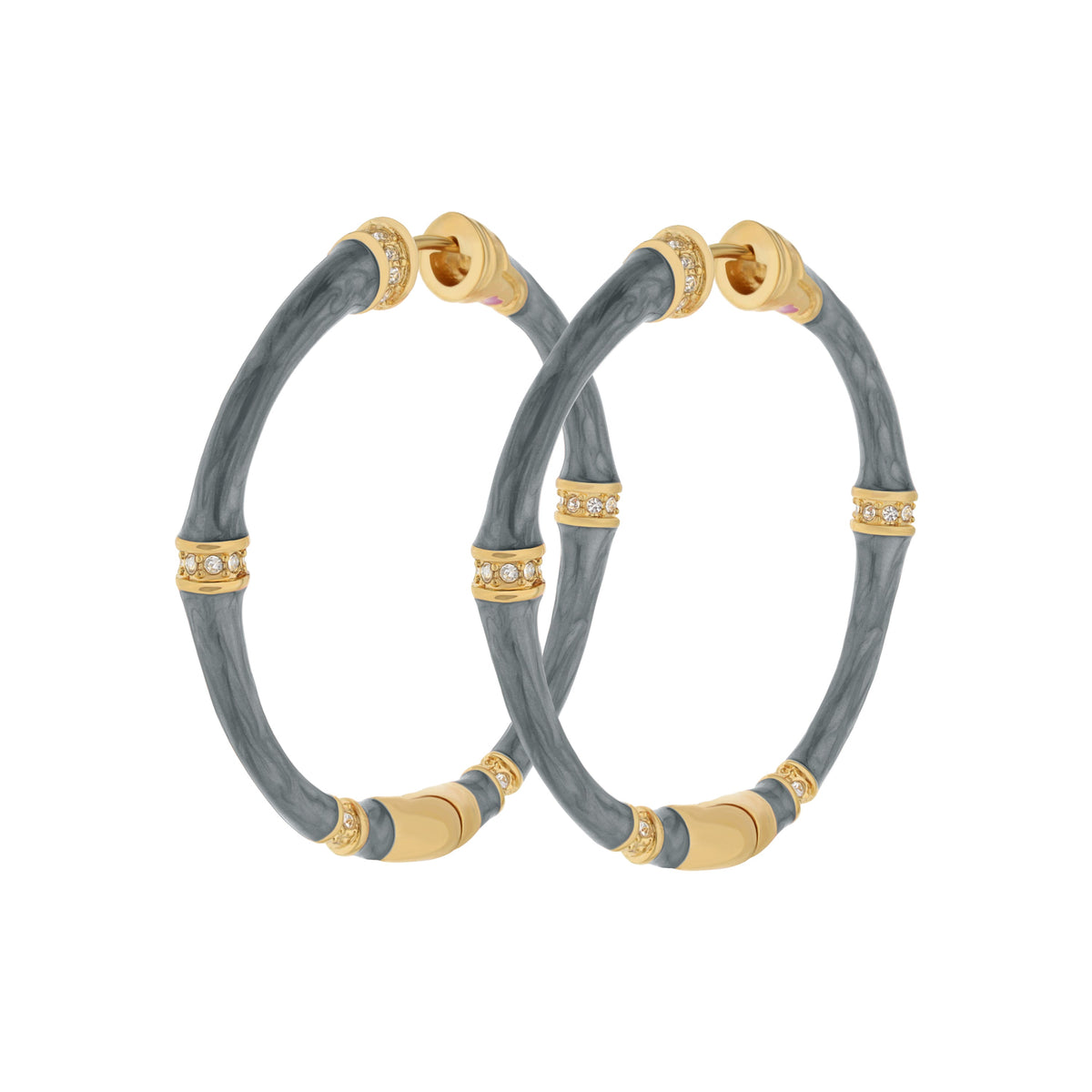 Bamboo Earrings — Hoop