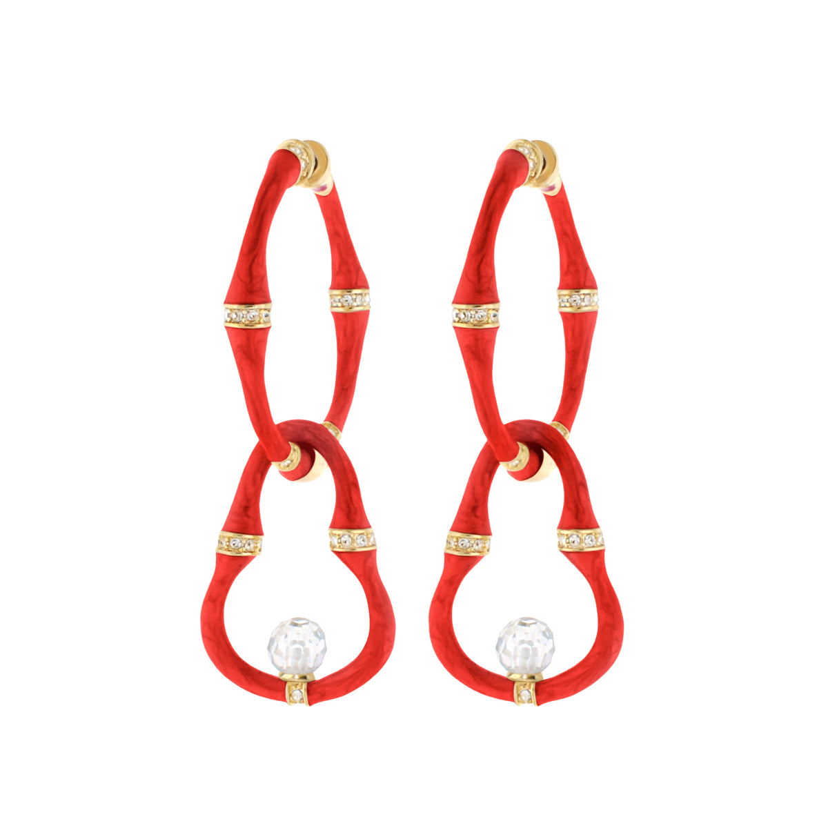 Bamboo Earrings — Bead Drop