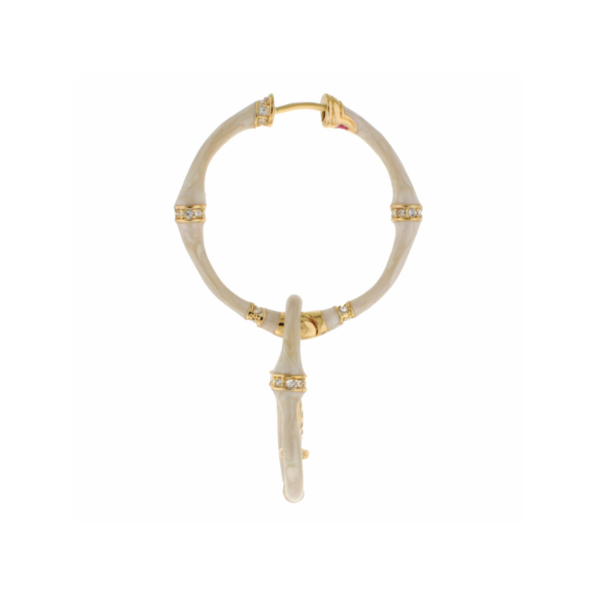 Bamboo Earrings — Fleur-de-Lis Drop