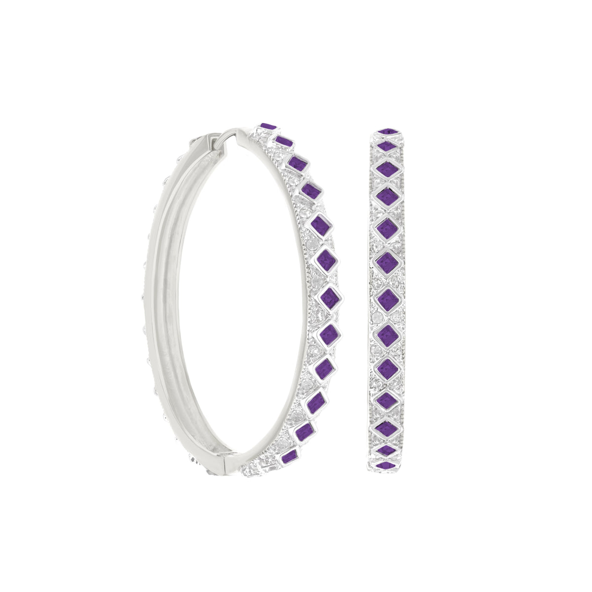 Crystal Hoop Earrings