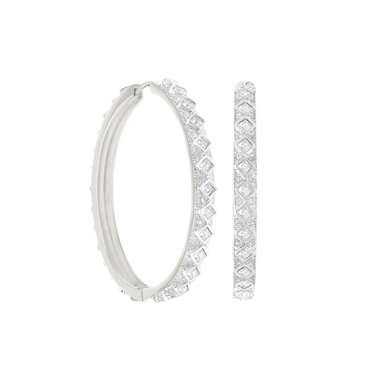 Crystal Hoop Earrings