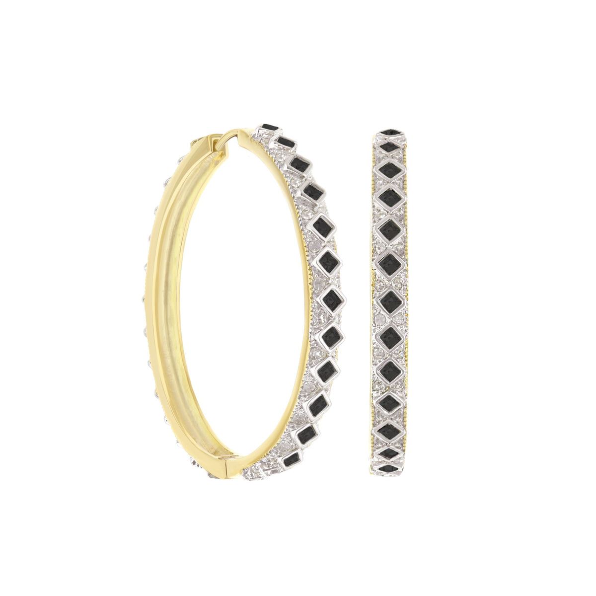 Crystal Hoop Earrings